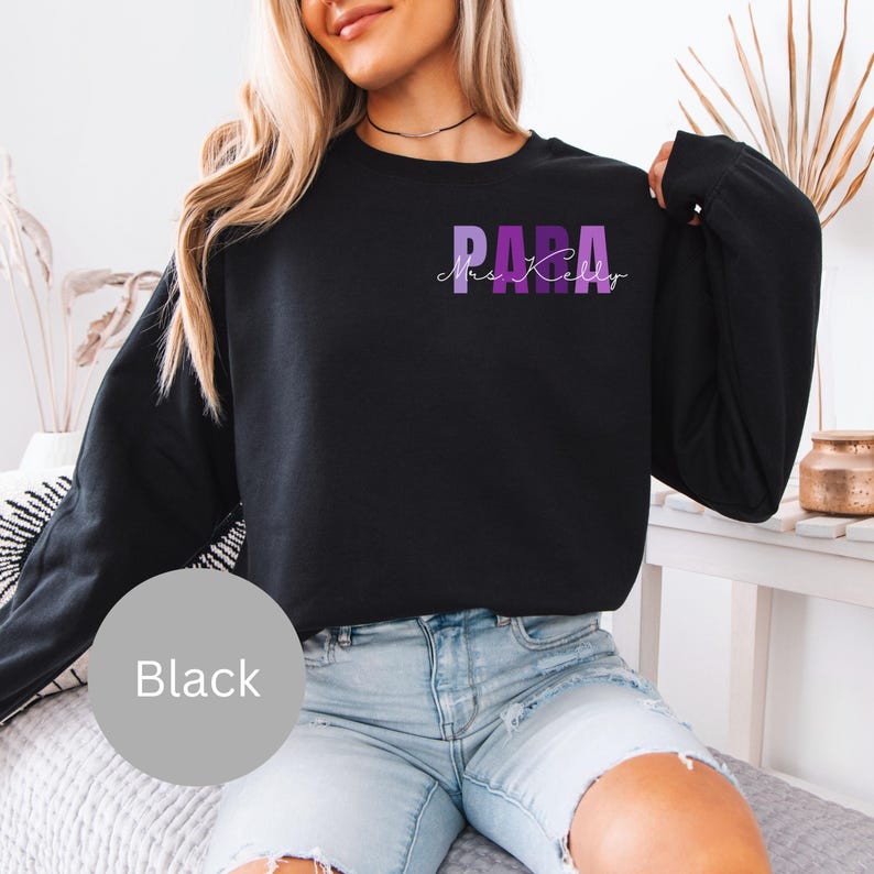 Paraprofessional Shirt, Custom Para Sweatshirt, Paraeducator T-Shirt, Paraprofessional Appreciation Gift, Para Shirt Bild 19