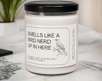 Bird Watcher Gift, Bird Nerd Candle, Funny Birding Candle, Guy Bird Watching Gift