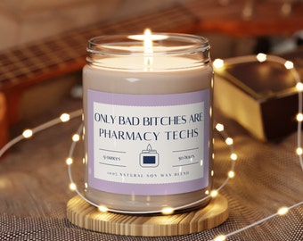 Funny Pharmacy Tech Gift, Pharmacy Tech Candle, Pharmacy Tech Student Gift, Pharmacy Technician, National Pharmacist Day Gift