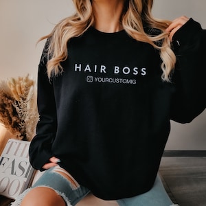 Hairstylist Gift, Personalized Hair Dresser Sweatshirt, Cosmetology School Grad Gift, Hair Dresser Shirt, Hairstylist Marketing