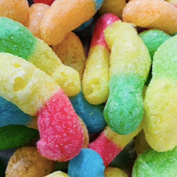 Freeze Dried Gummy Worms Etsy