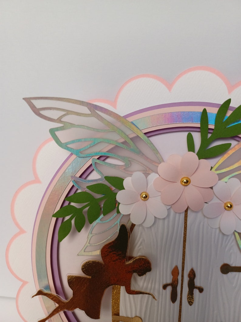 Fairy Door Cake Topper/butterfly Wings/soft Pink Cake Etsy