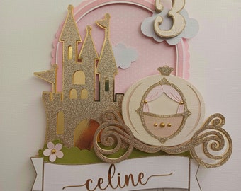 Princess Castle Cake Topper: Birthday Party Decoration