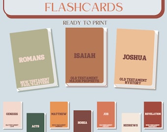 Books of the Bible flashcards| Old testament printable| New testament printable| Bible memorization| Homeschool bible printables| Bible game