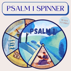 Psalm 1 Spinner Wheel | Psalm 1 Craft | Sunday School Craft | Kids Ministry Craft | Bible Activity for Kids | Memorize Psalms
