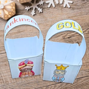 Printable Wise Men Gifts Craft, Nativity 3D Sunday School Activity ...