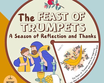 Feast of Trumpets Spinner Wheel | Feast of Trumpets Craft | Sunday School Activity | Kids Ministry Craft | Bible Activity for Children