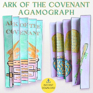 Printable Ark of the Covenant Agamograph – Sunday School Craft, Bible Activity for Kids & Interactive Bible  Lesson Coloring Page PDF