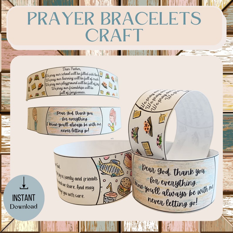 Printable Prayer Bracelet Coloring | Sunday School Craft | Kids ...