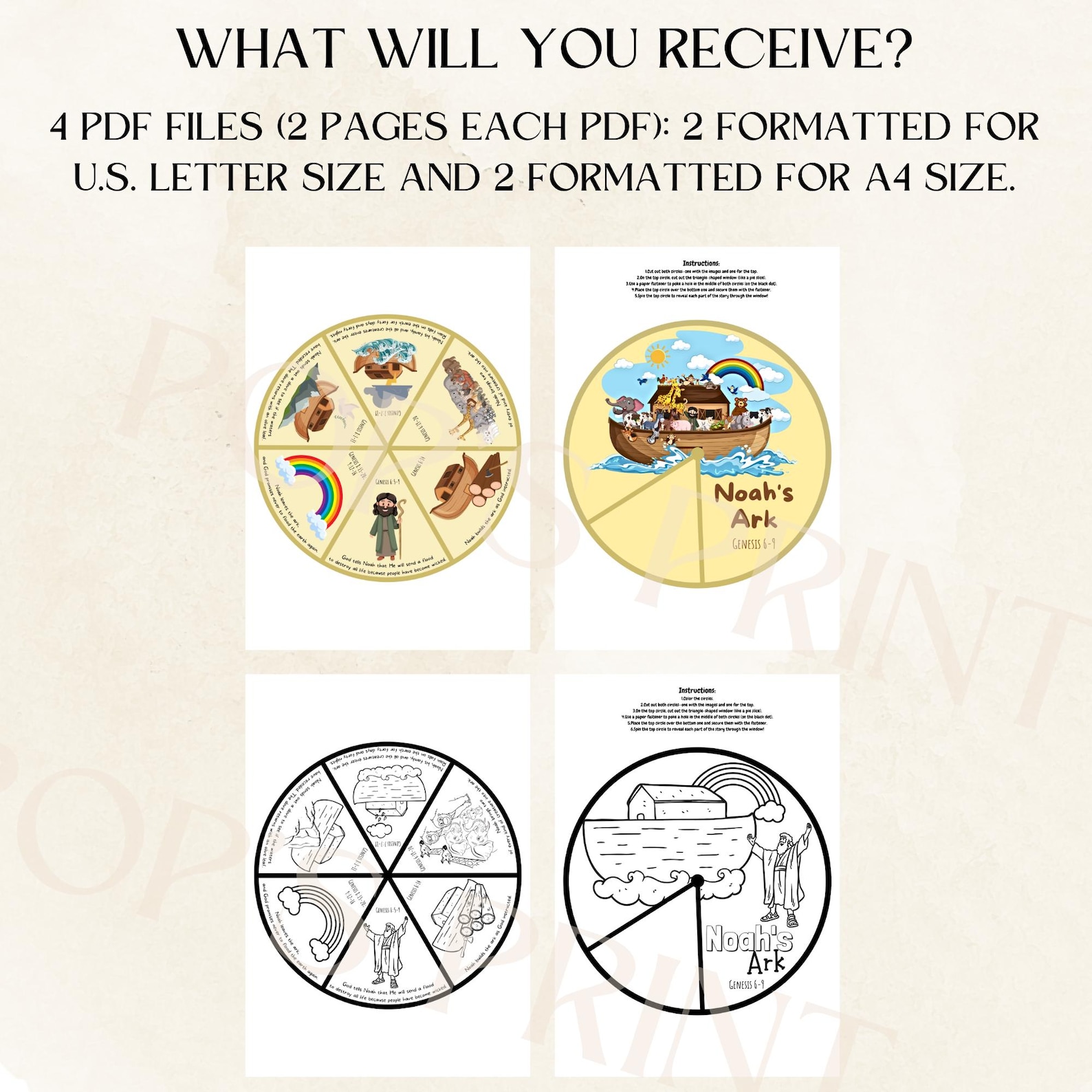 Noah's Ark Spinner Wheel | Sunday School | Kids Ministry Craft ...