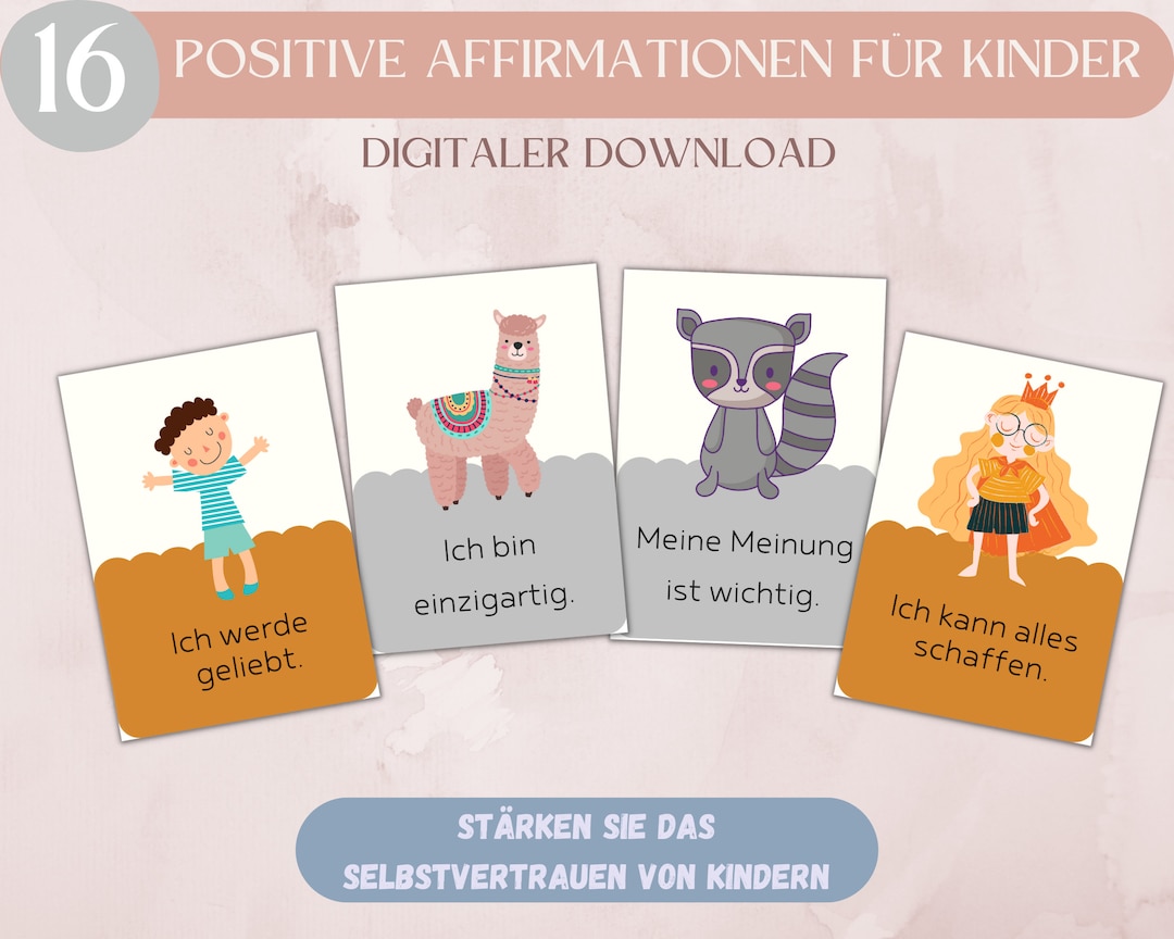 Stärkung Des Selbstbewusstseins Bei Kindern www.etsy.com