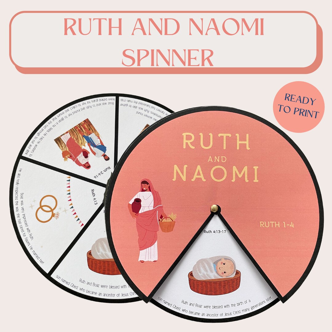 The Story of Ruth & Naomi Ruth and Naomi Craft Sunday School Etsy UK