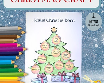 Decorate the Christmas Tree craft| Sunday school craft| Bible activity for kids| Christmas kids activity| The birth of Jesus DIY