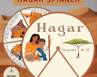 Imprimível Hagar Escola Dominical Artesanato Hagar e Ismael Roda Giratória Bíblica Atividade Ministério Infantil Lição Bíblica Projeto de Educação Domiciliar Jogo da Memória