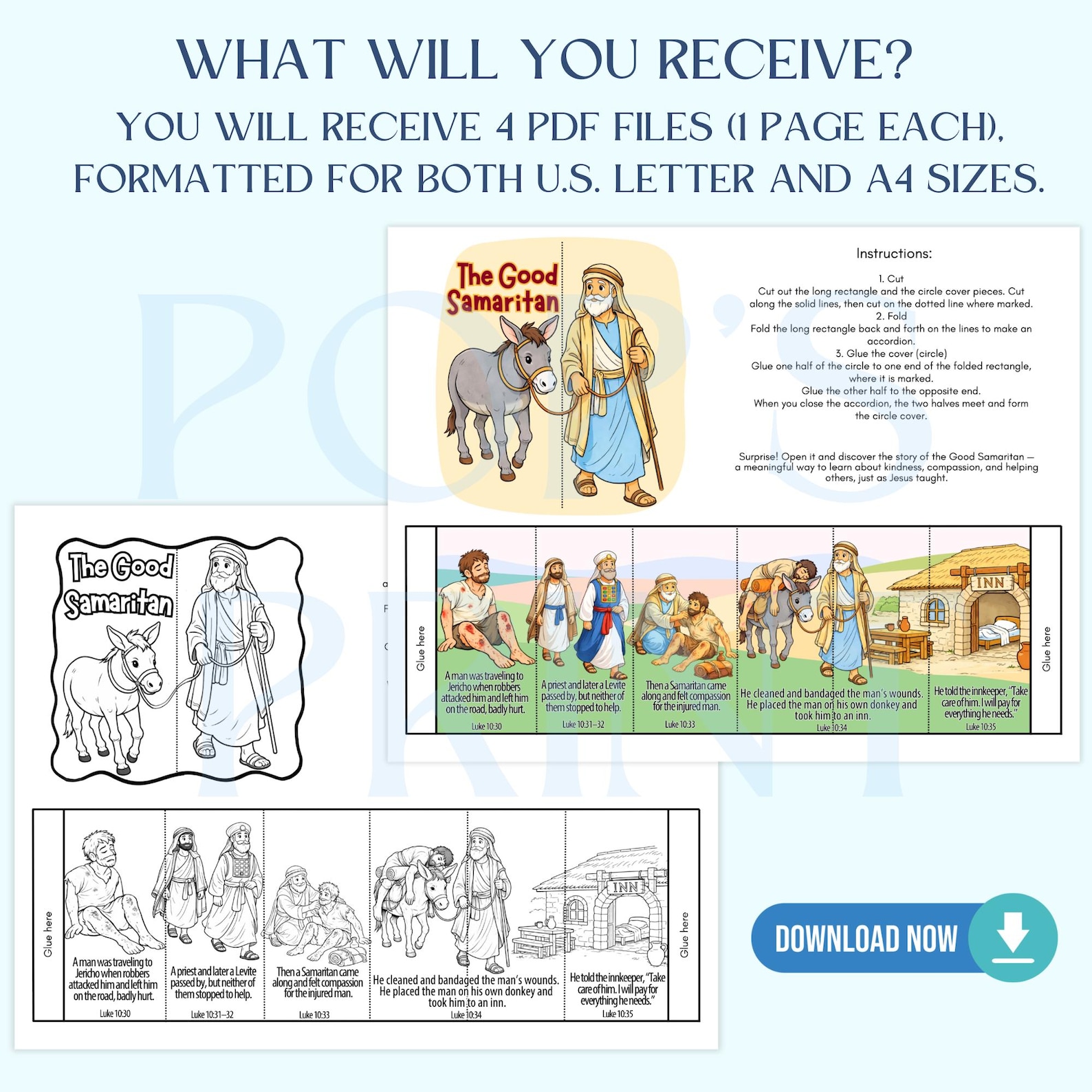 The Good Samaritan Bible Craft, Sunday School Printable Activity ...