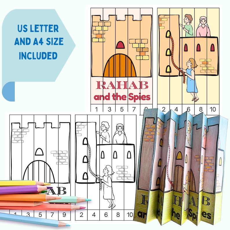 Rahab Lesson Rahab and the Spies Agamograph Craft , Sunday School Bible Story ...