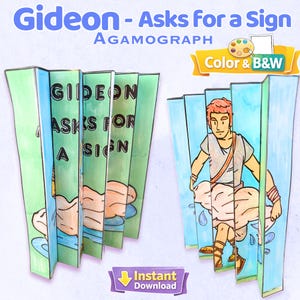 Gideon bittet um ein Zeichen Handwerk, Sonntagsschule Aktivität (digitaler Download)