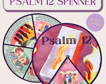 Psalm 12 Spinner Wheel | Psalm 12 Craft | Sunday School Craft | Kids ...