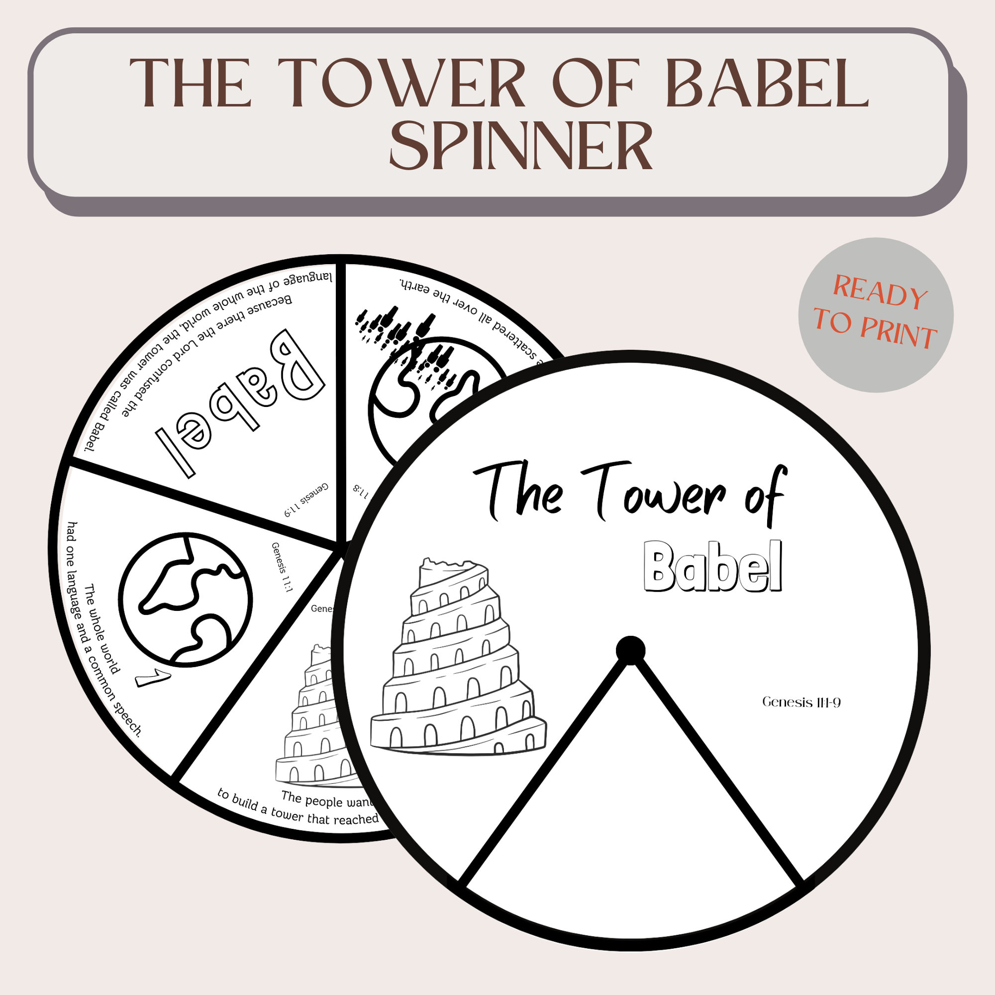 The Tower of Babel Coloring Spinner - Il Fullxfull.5260276168 1iwb 