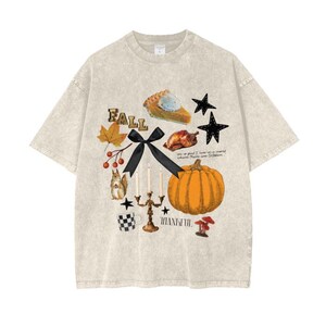 FUNKY THANKSGIVING STREET Oversized Graphic Tee Trendy Thanksgiving Fall Funny Funky T-shirt Edgy Thanksgiving Shirt Urban Outfitters image 2