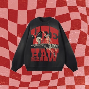 WESTERN STREETWEAR SWEATSHIRT Cowboy Sweatshirt Rodeo Western Apparel Funky Cowgirl Crewneck