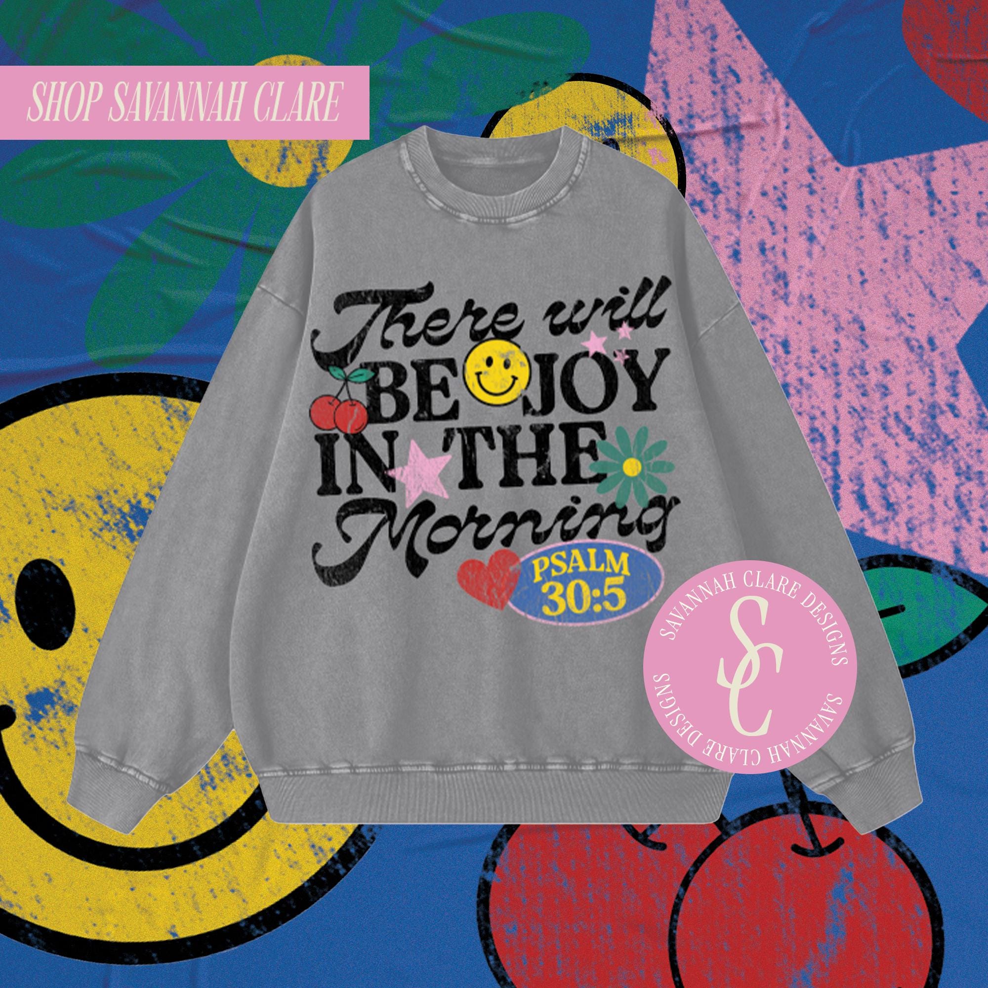 FREUDE CHRISTIAN SHIRT für christliche Kleidung Christian Merch Retro Sweatshirt für christliche T-Shirts Frühling Christian Merch Schrift Sweatshi