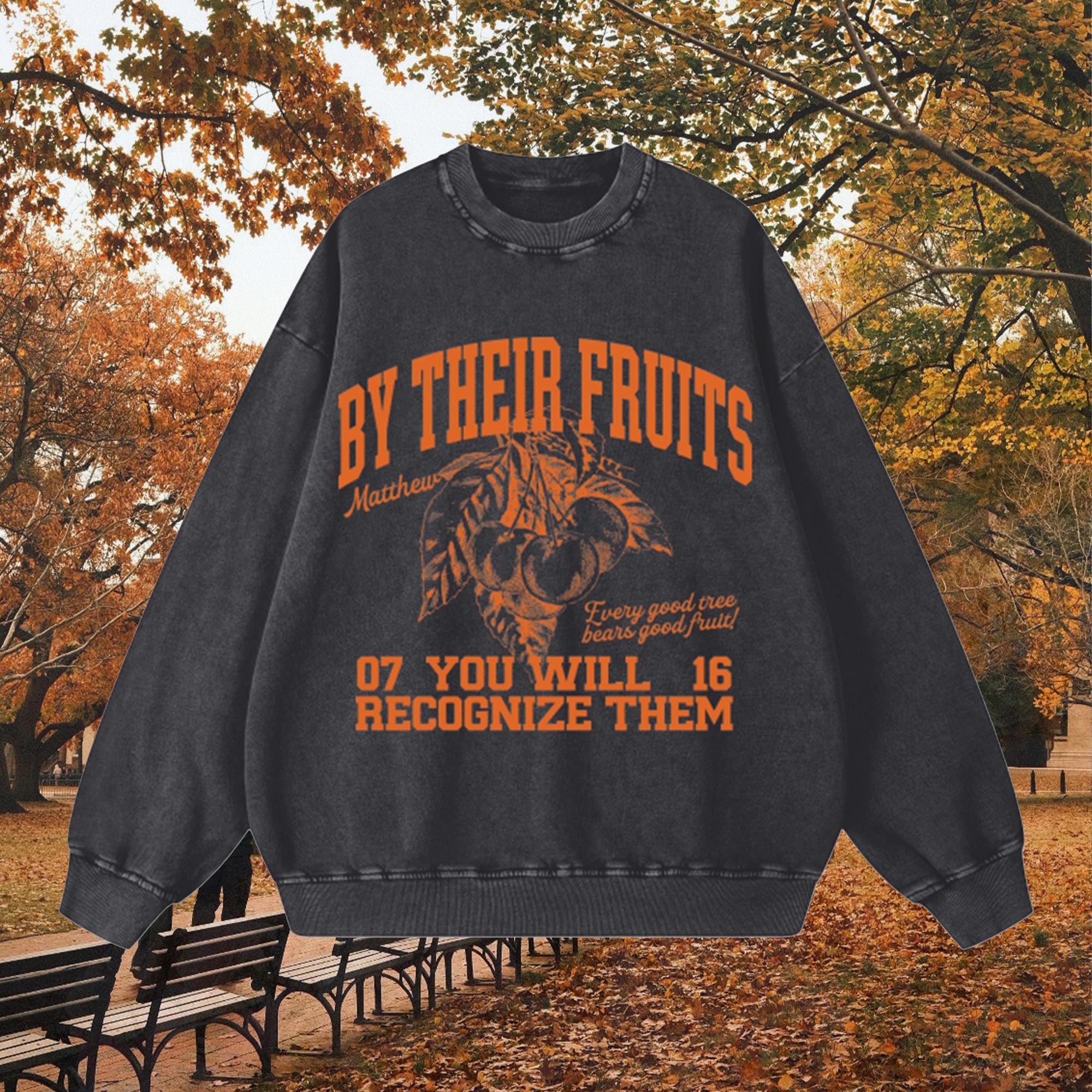 FUNKY FALL GRAPHIC Christian Crewneck Vintage Fall Crewneck for Christians, Retro Style Fall Christian Sweatshirt Urban Outfitters Style