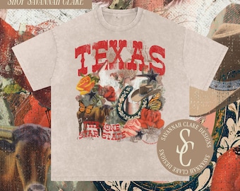 TEXAS SHIRT WESTERN Shirts western graphic tee cowgirl shirts Texas graphic t shirt vintage western shirt yeehaw shirt country concert shirt