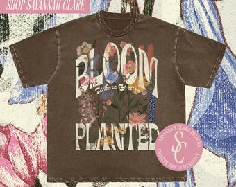 FLORAL GRAPHIC TEE for Spring Christian Graphic Tee Flower Shirts for Christian Merch Graphic Tee Summer Graphic Tee for Summer Spring Shirt