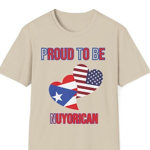 Proud To Be Nuyorican Unisex T-Shirt, Puerto Rican Day Parade Tee, Boricua Pride Shirt, Wepa Hispanic Heritage Gift, Latinx Apparel