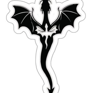Basgiath War College Dragon -Kiss Cut Stickers Basgiath Fourth Wing