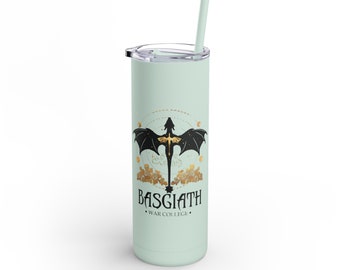Book Lover Tumbler 20 oz with Lid and Straw, Fourth Iced Coffee Cup, Wing Glass Tumbler, Fantasy Gift Merch Tumbler, Romantasy, Fantasy