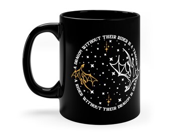 Fourth Wing Mug, Basgiath War College, Dragon Rider, Violet Sorrengail, Xaden Riorson, Riders Quadrant, Fantasy reader, Bookish Mug 11oz