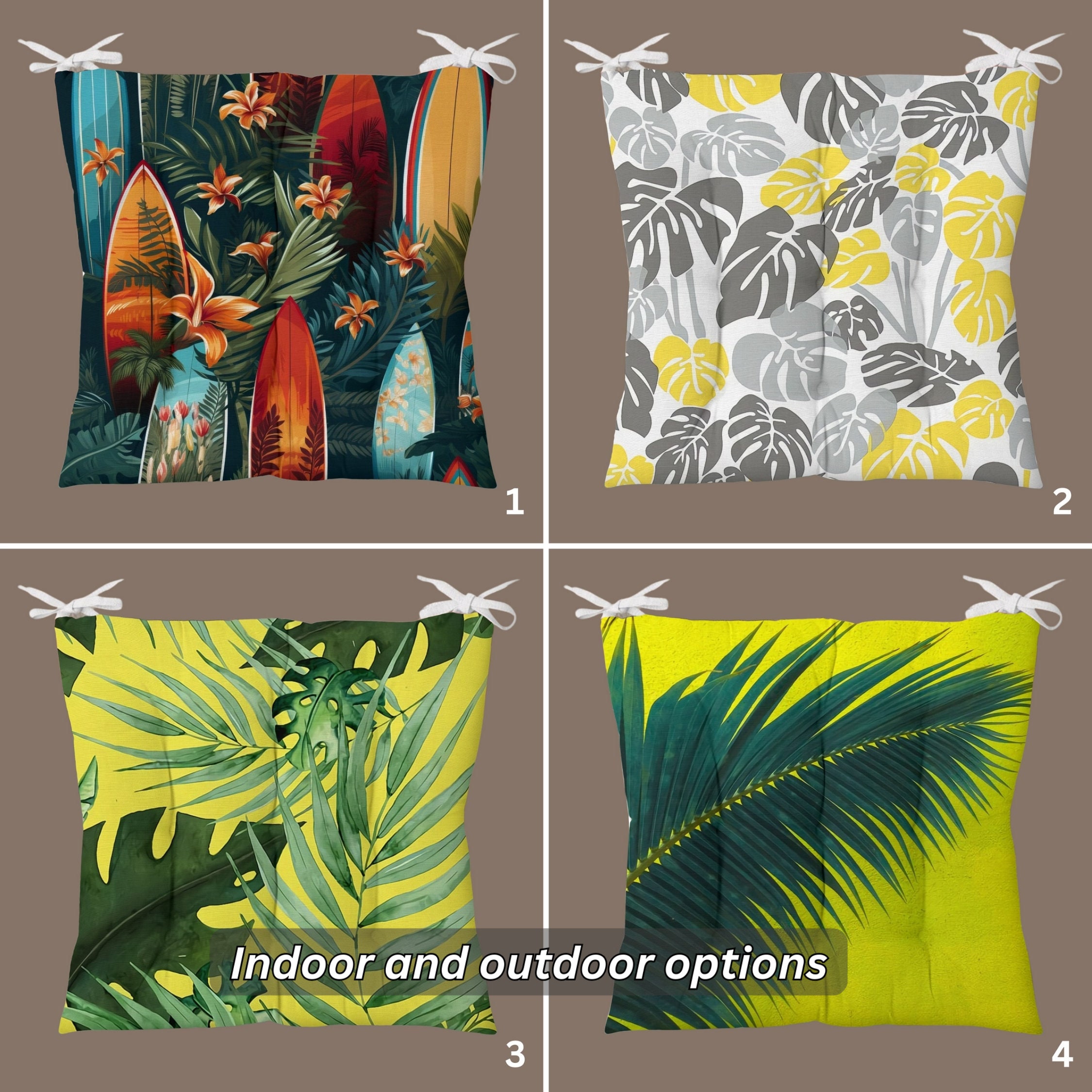 Outdoor Seat Cushions Hampton Bay Etsy