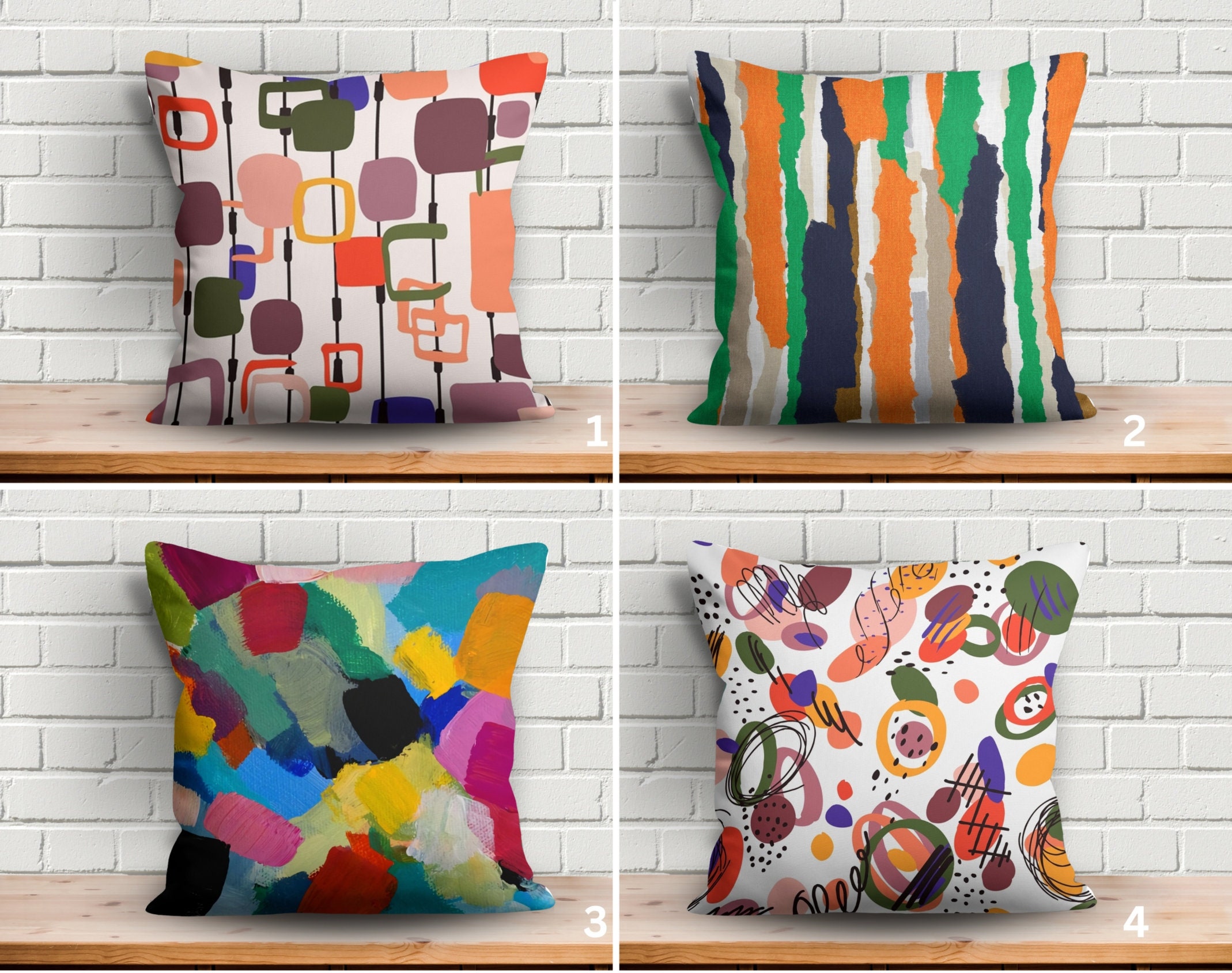 Abstract art pillow hotsell