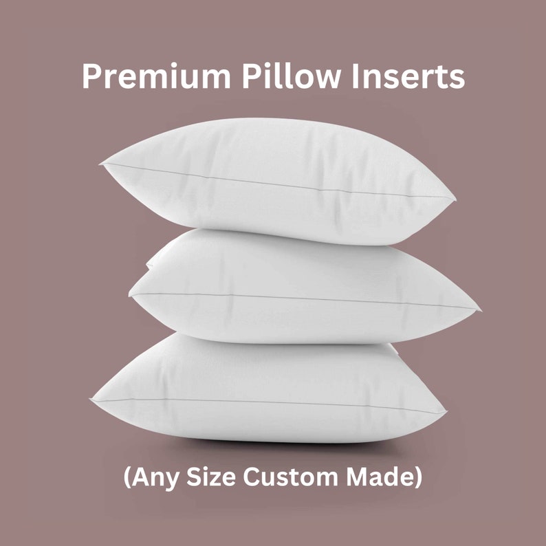 Any Size Pillow Inserts, Pillow Filler with Bead Silicone, Soft Microfiber Cushion Insert, Pillow Form Fill Stuffing image 1