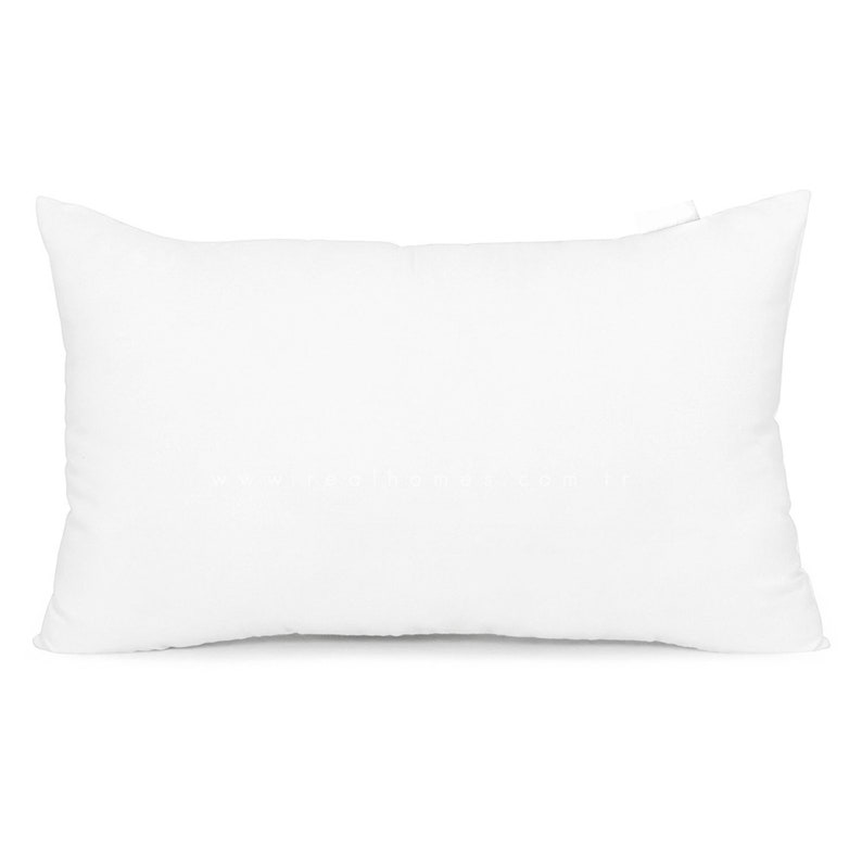 a white pillow on a white background
