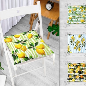 Lemon print chair cushions hotsell