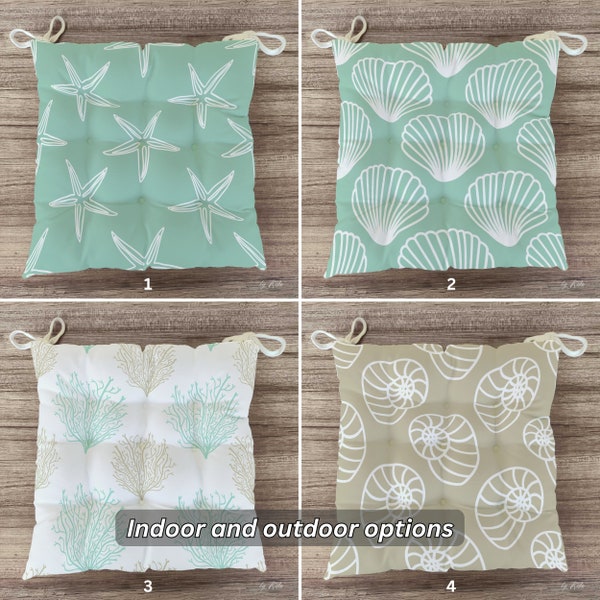 SMALL SQUARE CUSHION COASTAL TREASURE