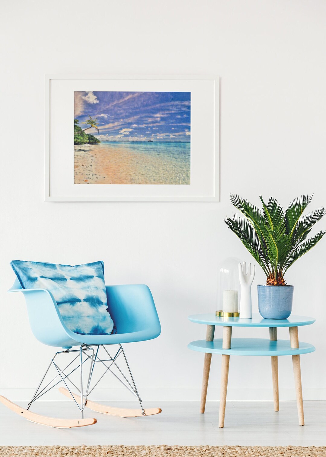 Tropical Art, Island Print Palm Trees, Beach, Tropical Wall Art