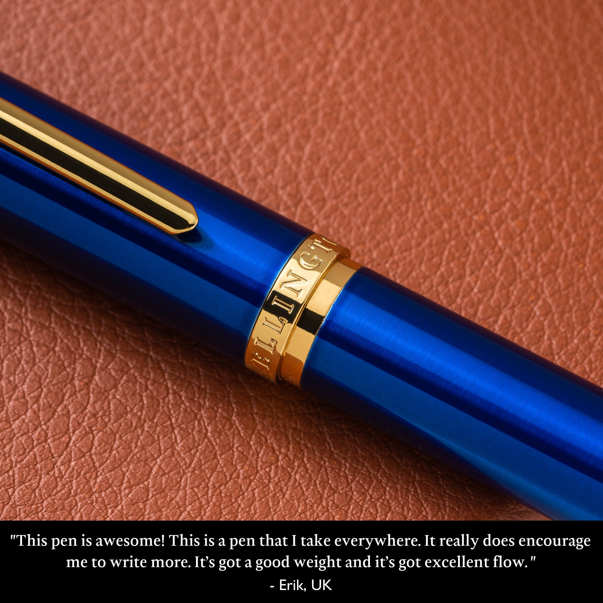 Ellington Pens Nautilus Luxury Fountain Pen 3 Smooth Nib Size Options