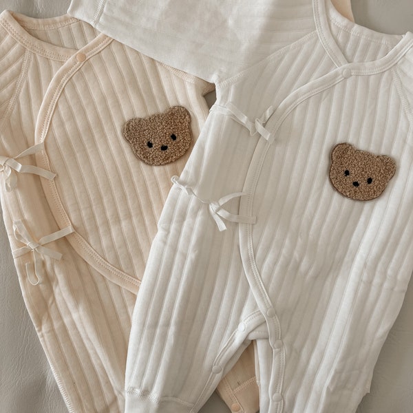 Unisex baby onesie Baby first outfit -coming home outfit - newborn outfit - knitted baby clothes - newborn baby clothes - christening