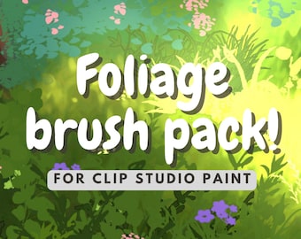 Foliage Brush Set: Nature & Anime Brushes for Clip Studio Paint (Digital Download)