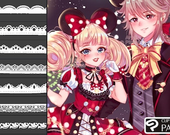 Clip Studio Paint Lace Brush Pack: Anime Art (Digital Download)