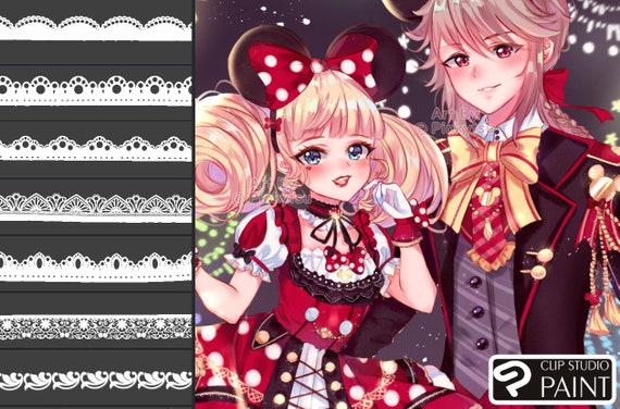 Clip Studio Paint Lace Brush Pack: Anime Art (Digital Download)