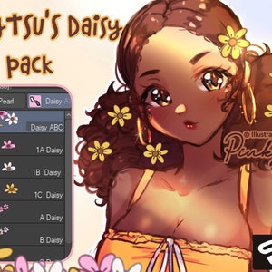 Daisy Lace Brush Pack: Clip Studio Paint Pro/Ex (Digital Brush)
