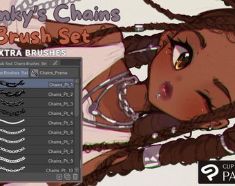 Kettingborstelpakket: komisch, manga, anime - Clip Studio Paint