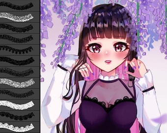 Pack de pinceaux Clip Studio Paint : art anime (pinceau numérique CSP)