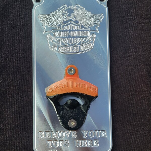 Harley Davidson Wall Bottle Opener Etsy