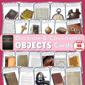 LDS D&C Objects Cards, 3 formaten, digitale download, afdrukbaar, Primary Days, YM/YW, seminarie, activiteiten, FHE, kleurrijke ontwerpen, pdf, doctrine